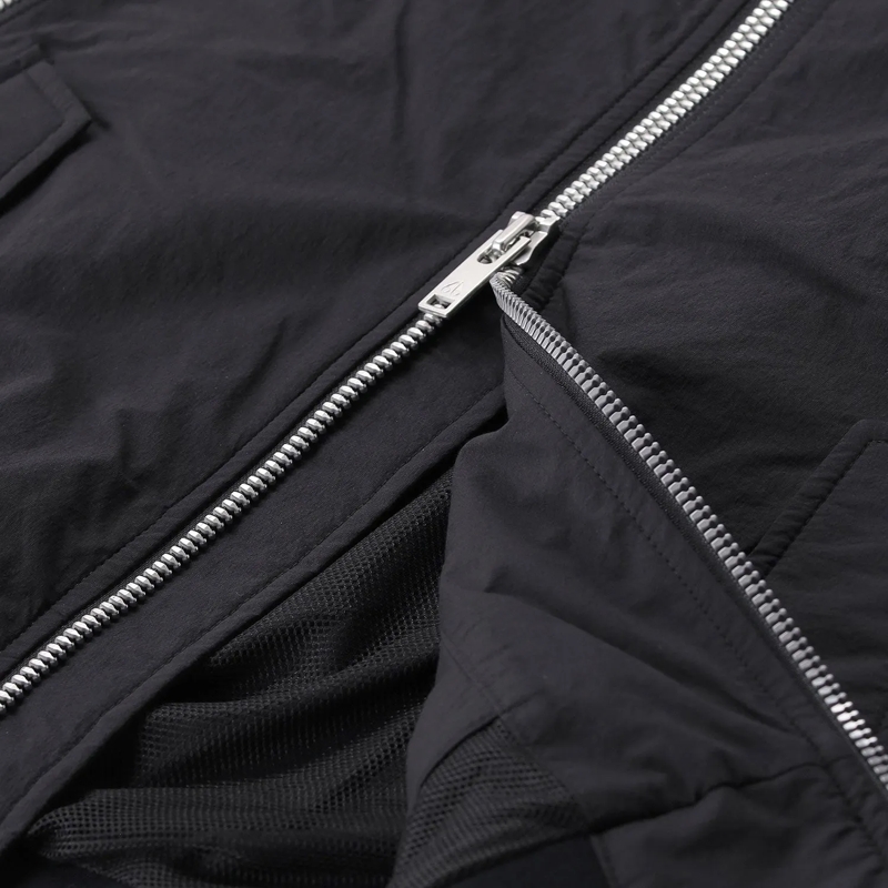 Moose Knuckles Strickjacke Bomberjacke mit Logo schwarz(Image 3)