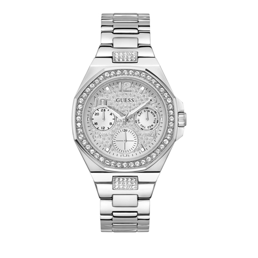 Guess Quartz Watch Lady Empire Silver Tone