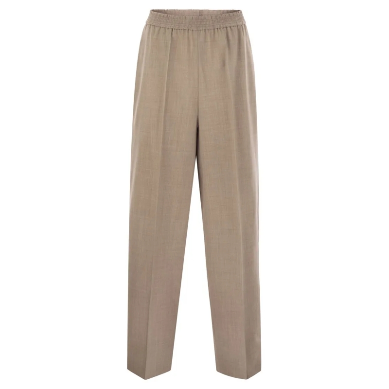 Fabiana Filippi  Relaxed Fit Straight Trousers Neutrals