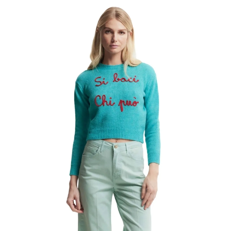 Kocca Trui Wool And Viscose Blend Pullover Green