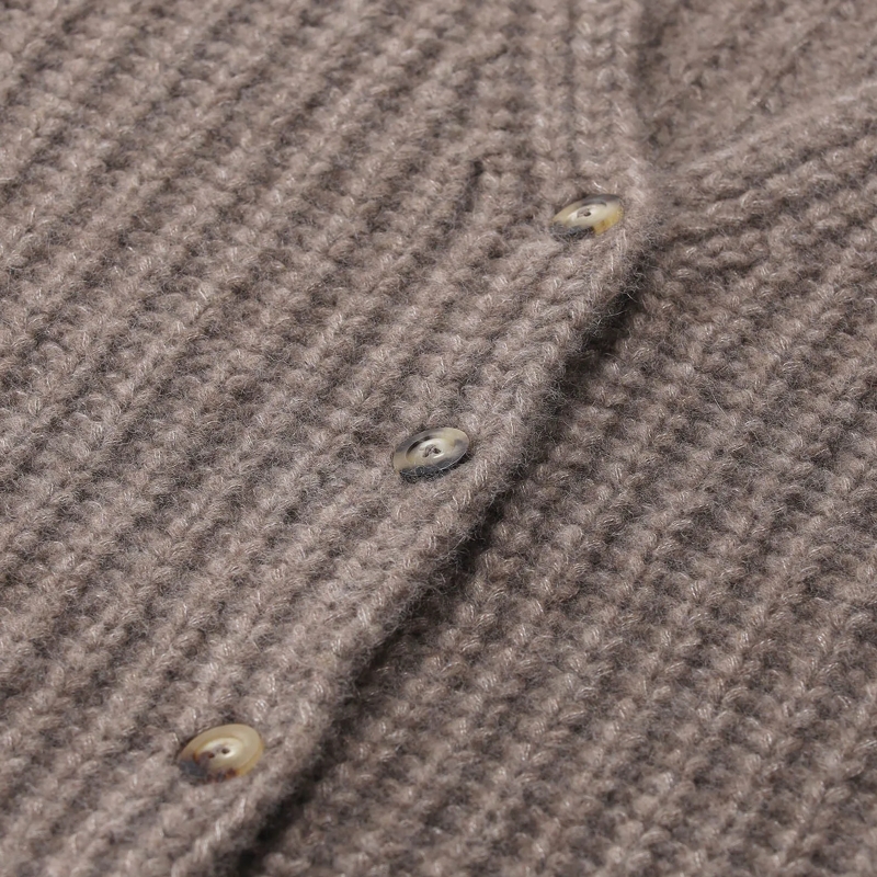 Sminfinity Cardigan Strickjacke aus Kaschmir & Seide braun(Image 6)