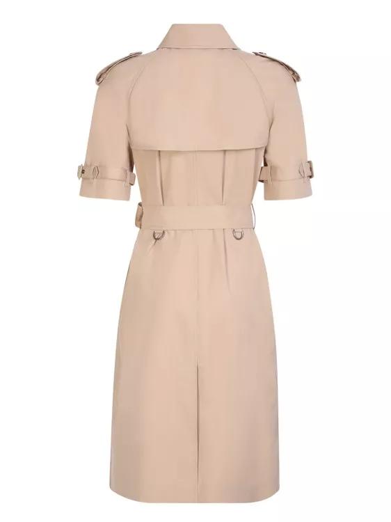 Beige burberry store trench coat