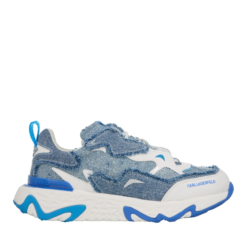 Karl Lagerfeld Low-Top-Sneaker Blaze Strike Lace Denim Mix Blue Denim W/Silver