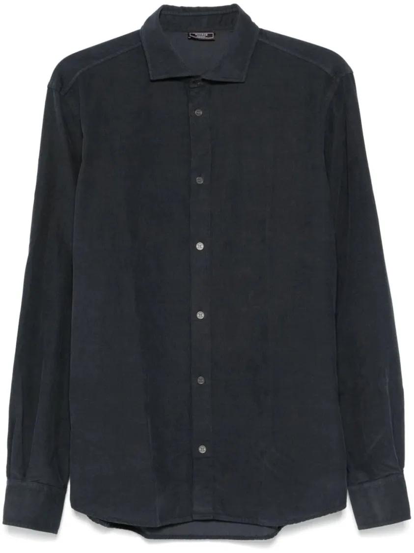 Thumbnail - Peserico - Blue Corduroy Shirt - Größe 56 - blau