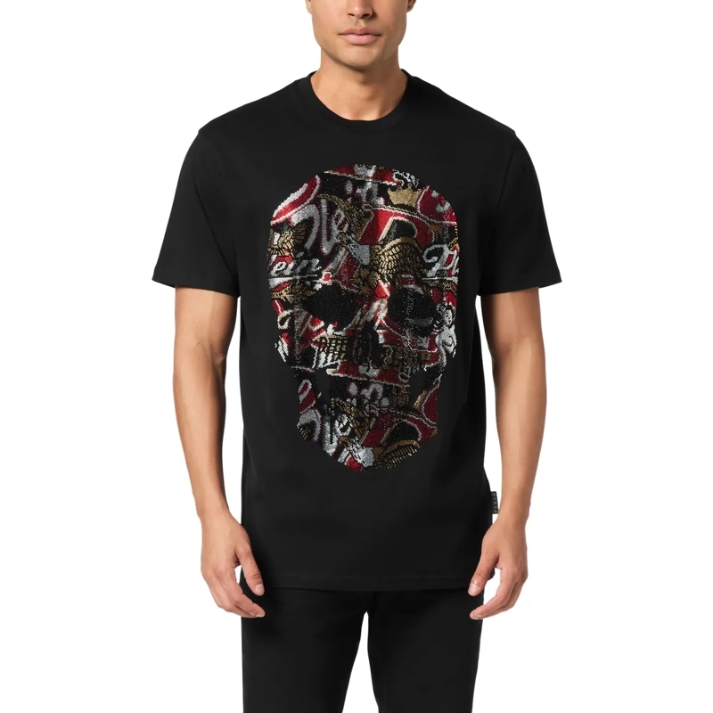 Philipp Plein T-Shirt T-Shirt Round Neck Ss Skull Embellished schwarz(Image 3)