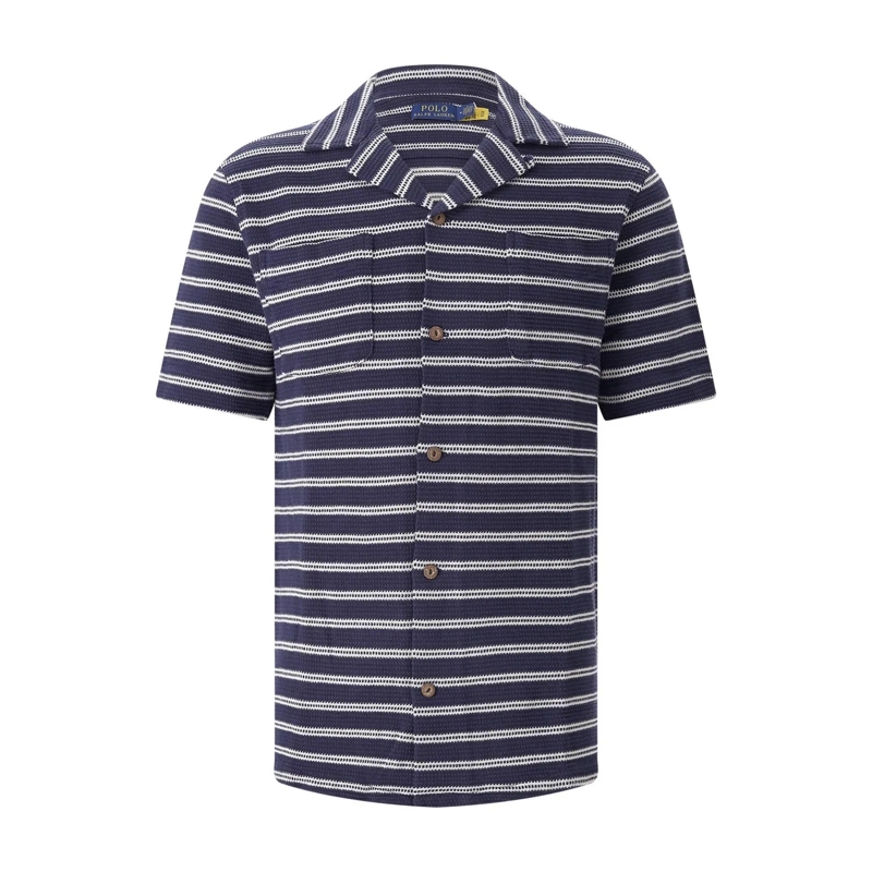 Polo Ralph Lauren Chemise Kurzarmhemd aus Baumwolle blau