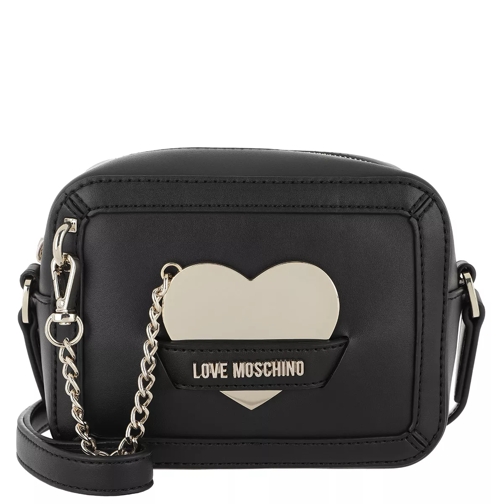 Love Moschino Crossbody Bag Heart Metall Nero Crossbody Bag