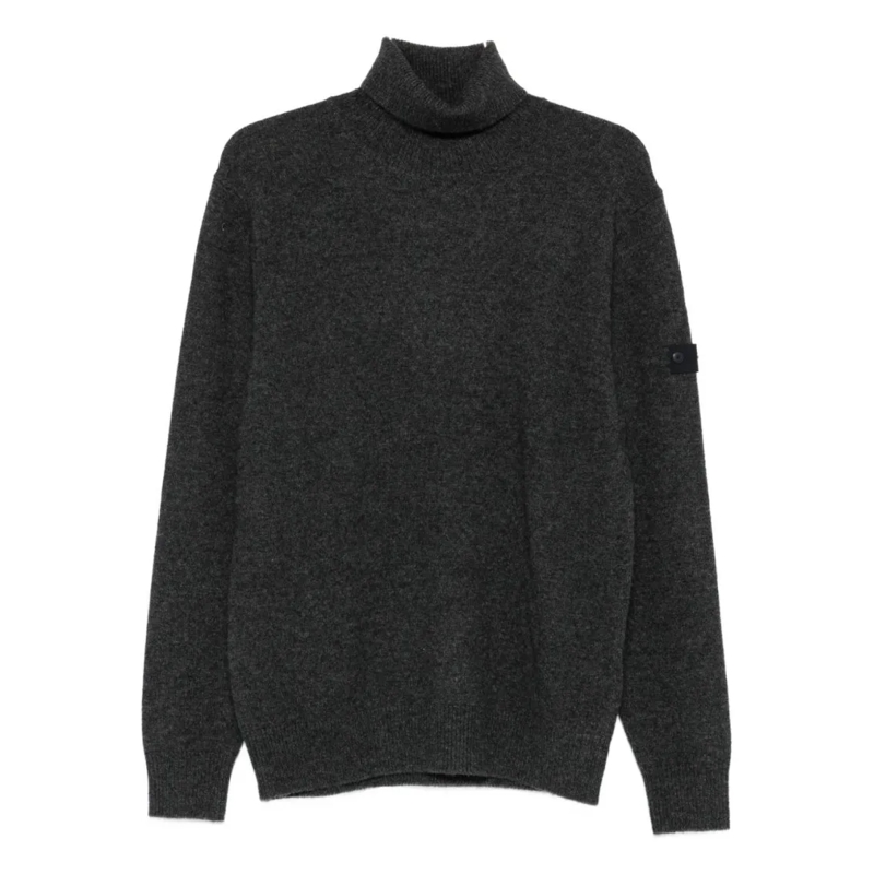 Peuterey Pull Dark Grey Finely Knit Sweater Grey