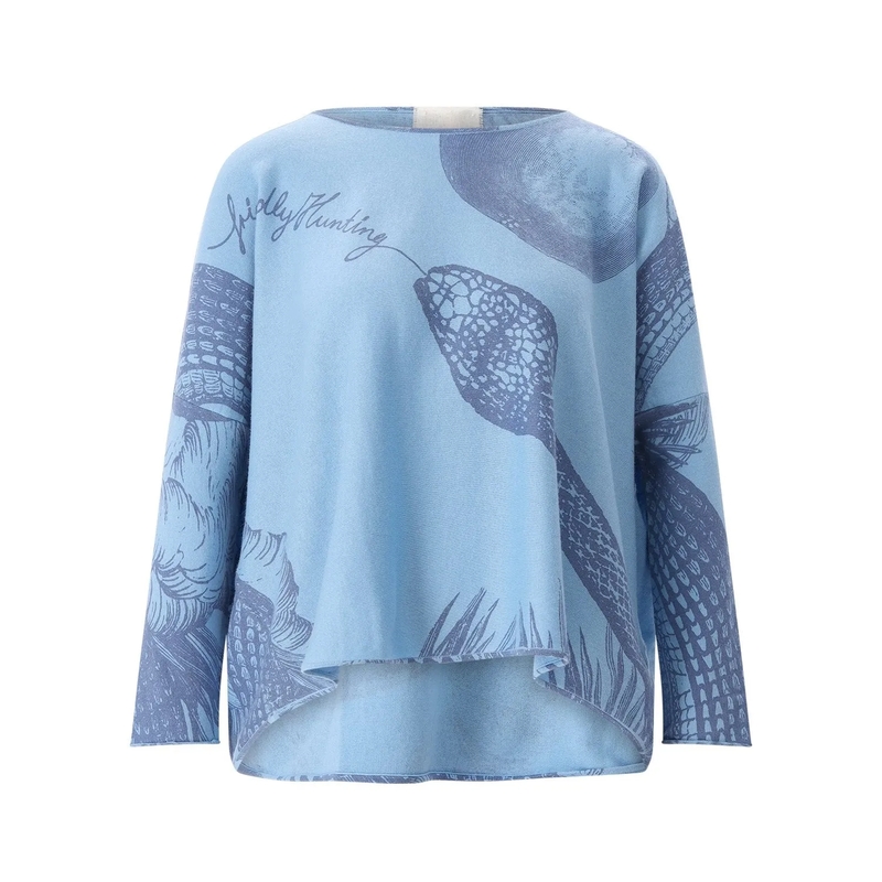 Friendly Hunting  Pullover Imara mit Muster blau
