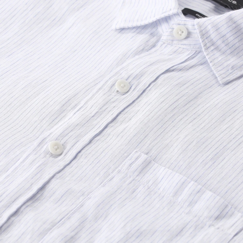 Vince Hemd Classic-Fit Hemd aus Leinen blau(Image 3)