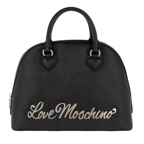 Love Moschino Letter Handle Bag Nero Satchel
