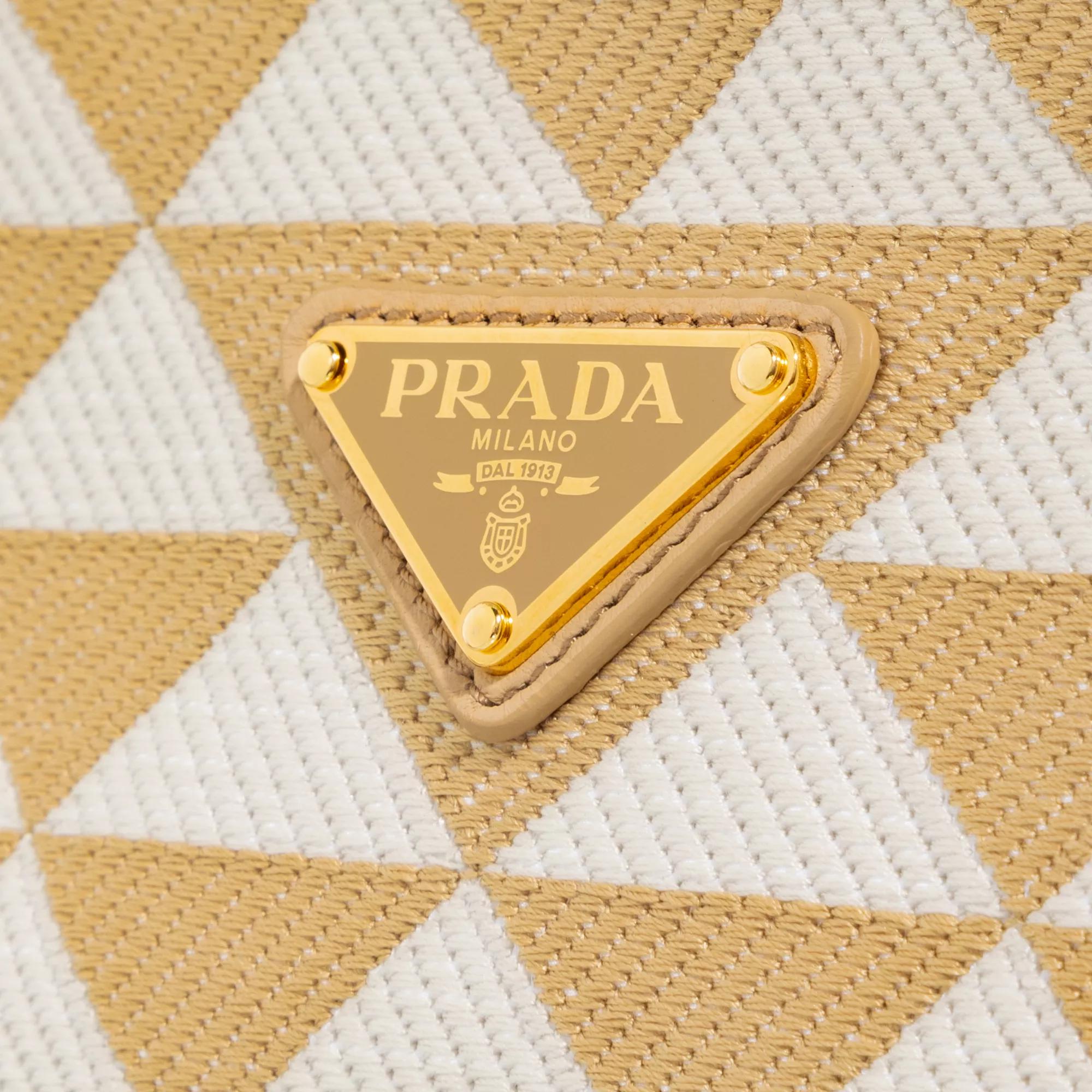 Prada Crossbody bags Calf Skin Shoulder Bag in beige