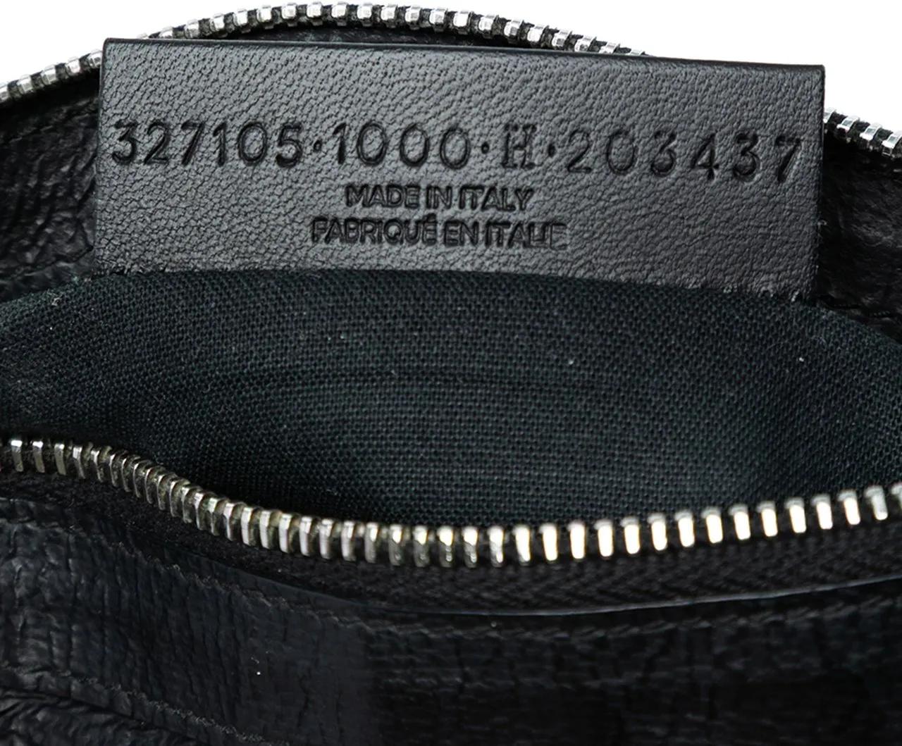 Thumbnail - Balenciaga Kosmetiktaschen - Lambskin Motocross Classic Clip Zip Pouch - Gr. unisize - in Schwarz - für Damen