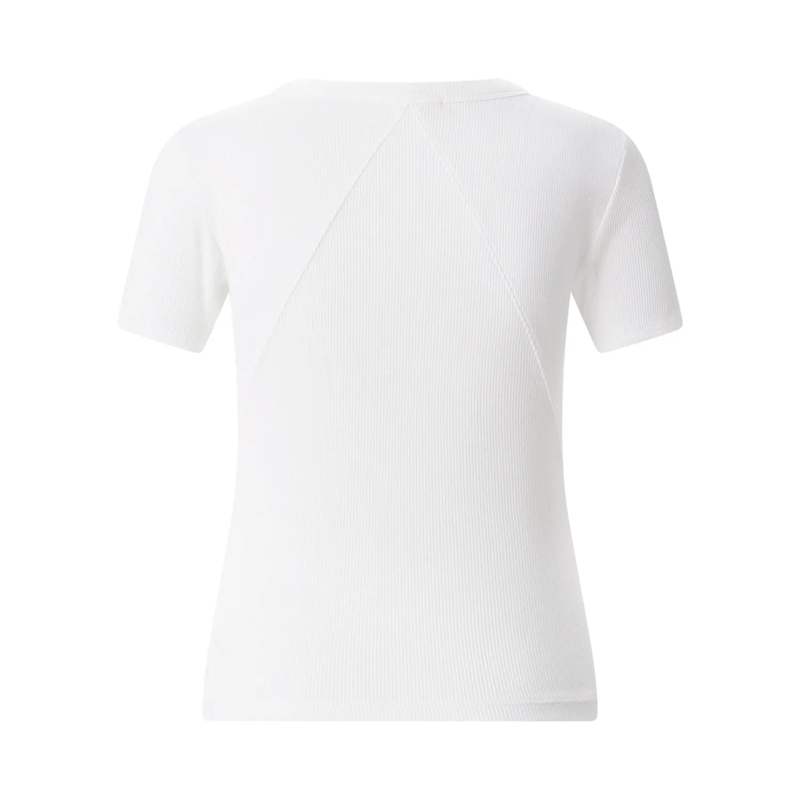 Rag & Bone Top Geripptes T-Shirt weiß(Image 2)