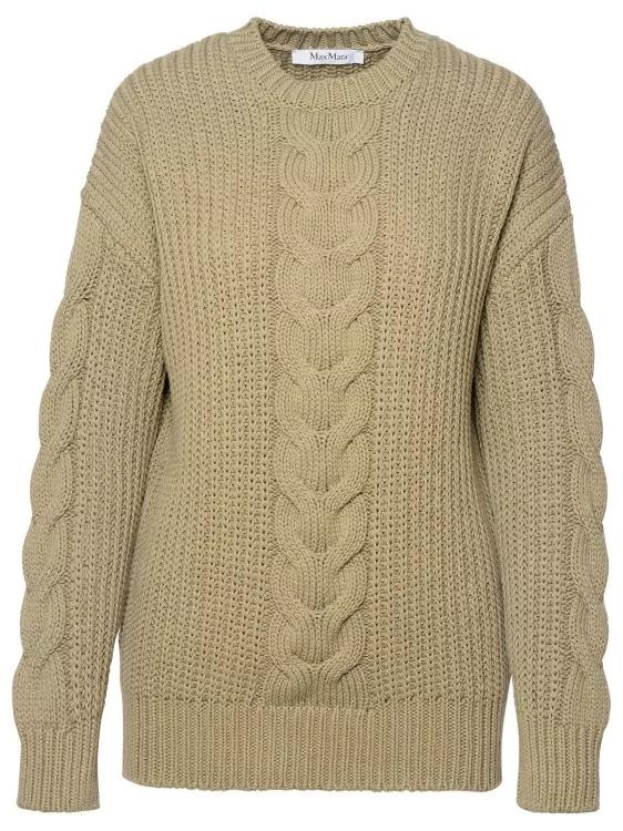 Max Mara - Green Cotton Sweater - Größe L - green