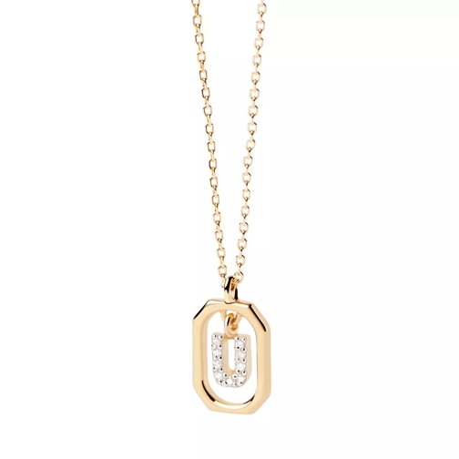 PDPAOLA Mini Letter U Necklace gold Medium Halsketting