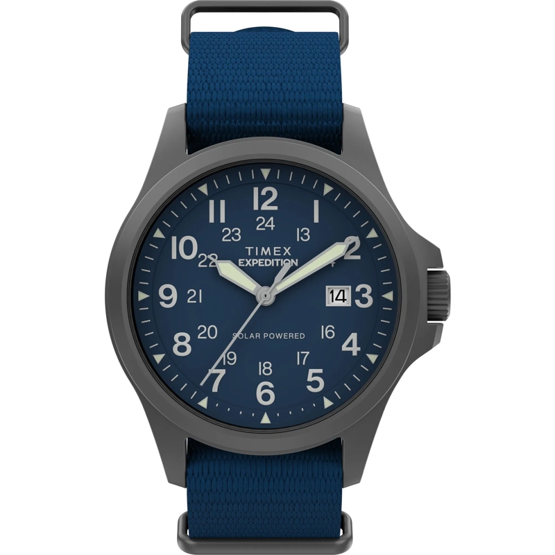 Timex Quarzuhr Quarz-Analoguhr Expedition® Field Post Solar blau