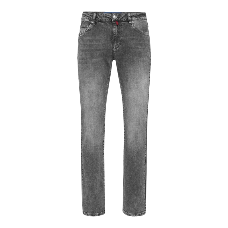 BILLIONAIRE Jeans mit geradem Bein Jeans Regular Fit grau