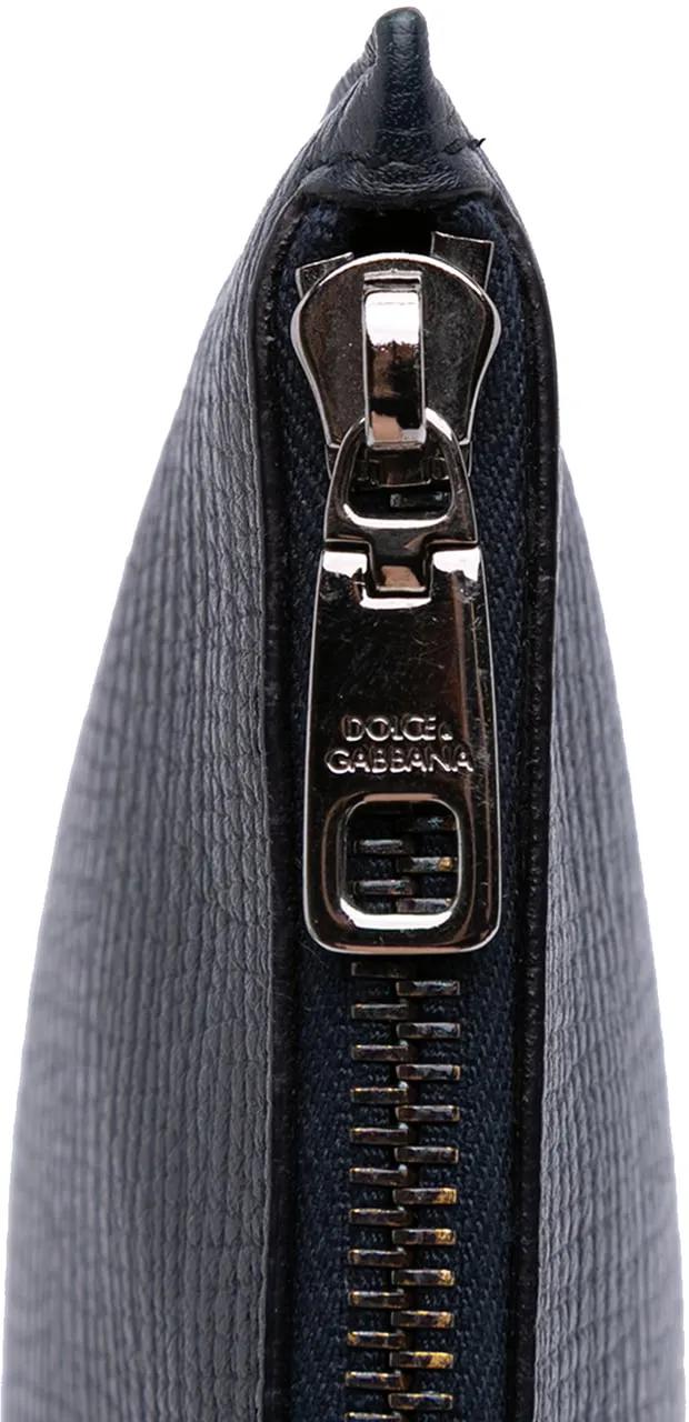 Thumbnail - Dolce&Gabbana Clutches - Leather DG Family Patch Zip Pouch - Gr. unisize - in Schwarz - für Damen