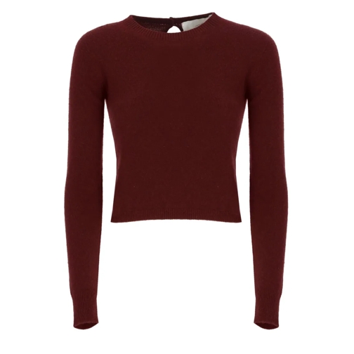 Vanise Bordeaux Vanisè Cashmere Sweater Burgundy Pullover