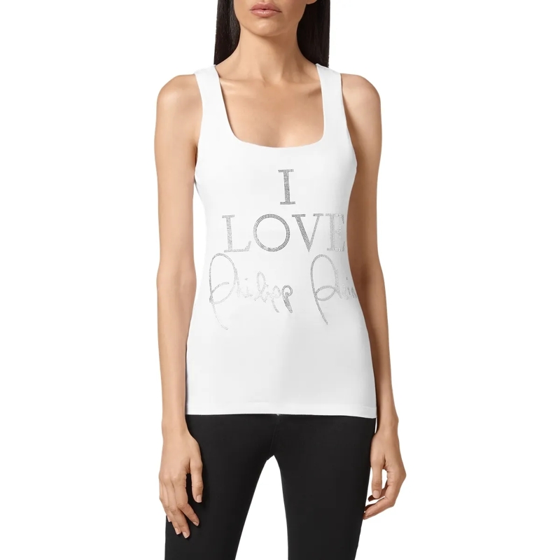 Philipp Plein Top Tanktop weiss(Image 3)