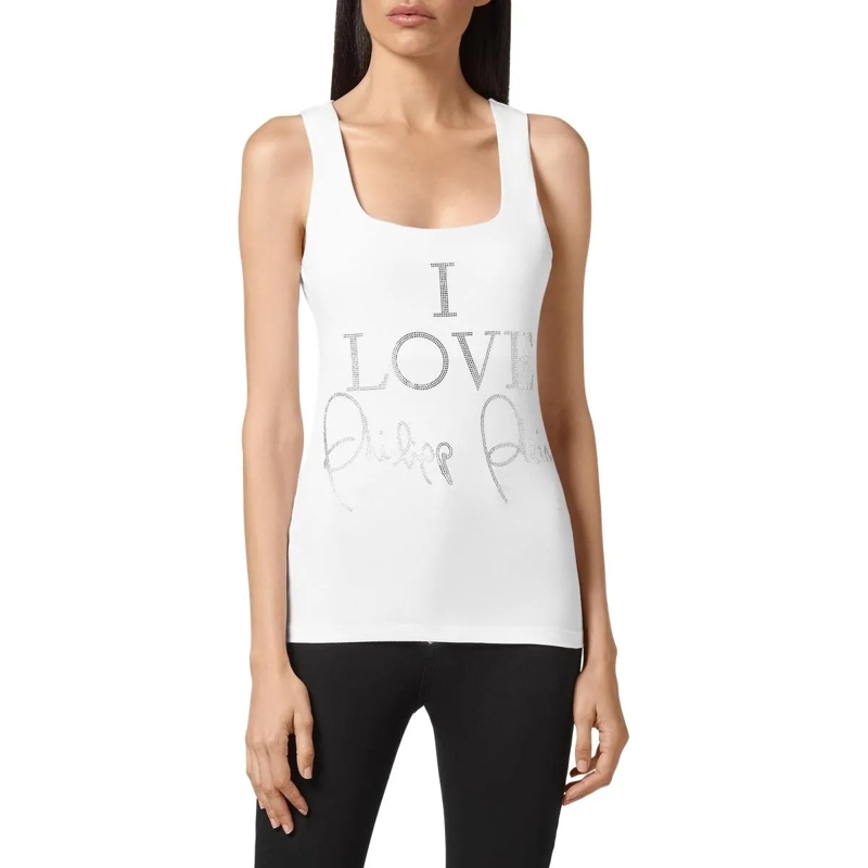 Philipp Plein Top Tanktop weiss(Image 2)