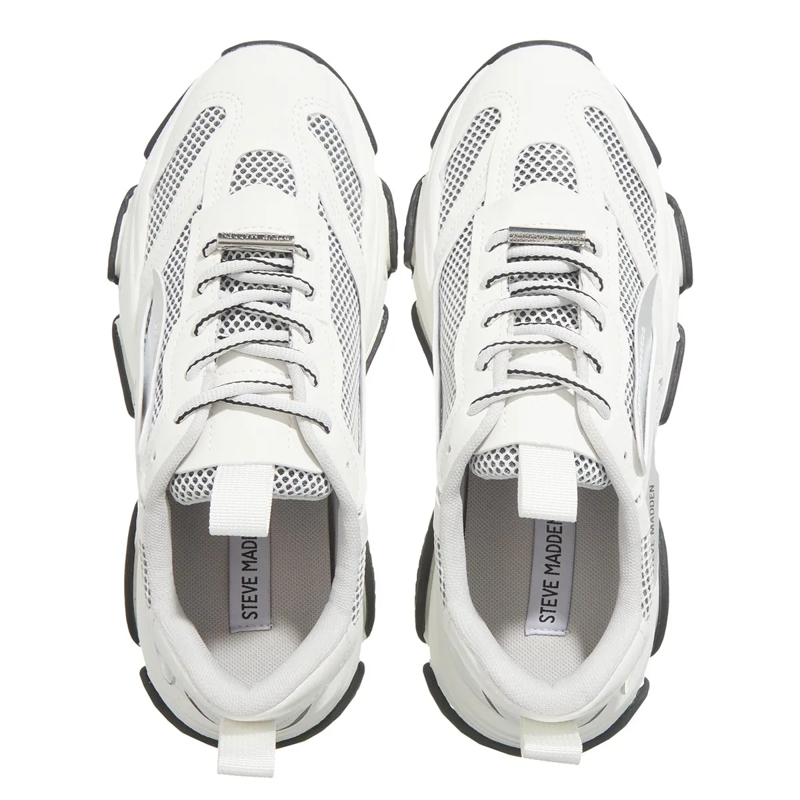 Steve Madden Low-Top-Sneaker Possession-E Silver/White(Image 6)