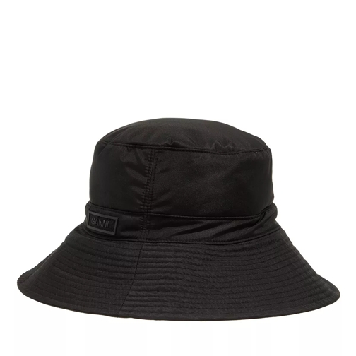 GANNI Recycled Tech Bucket Hat Black Cappello da pescatore