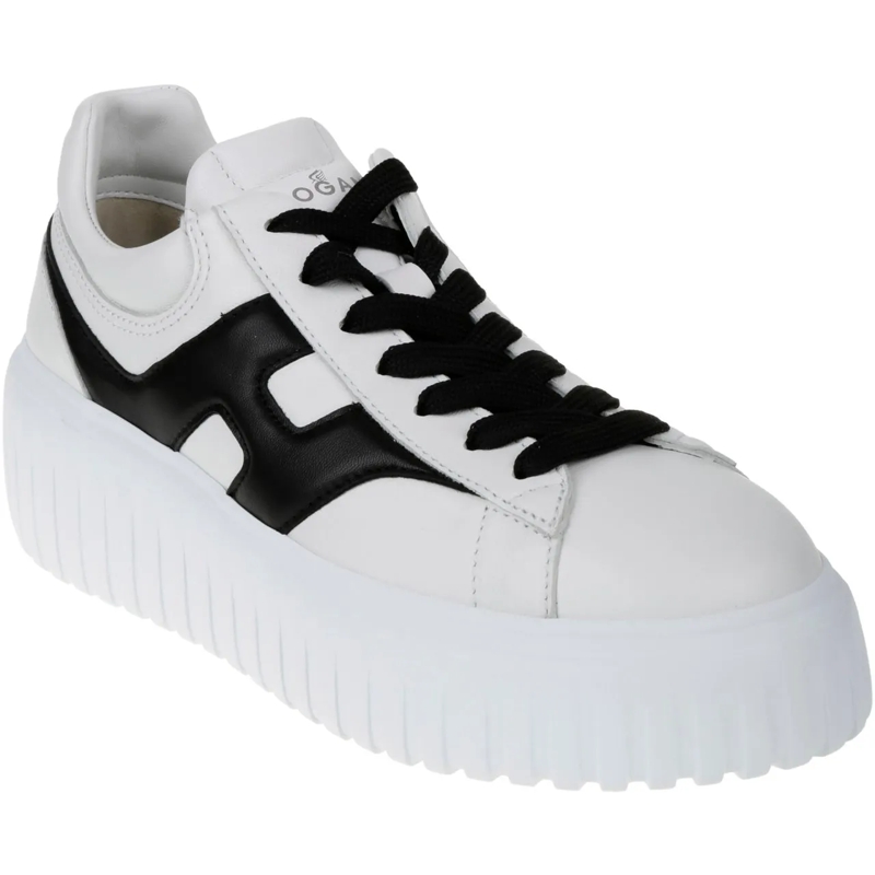 Hogan Low-Top-Sneaker Flat Shoes F Bianco Nero weiß