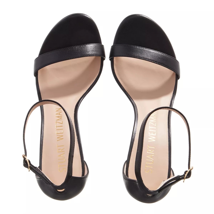 Stuart Weitzman Nearlynude Black Strappy Sandal