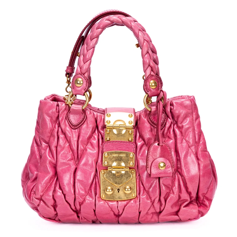 Miu Miu Crossbody Bag 2-Way Tote pink