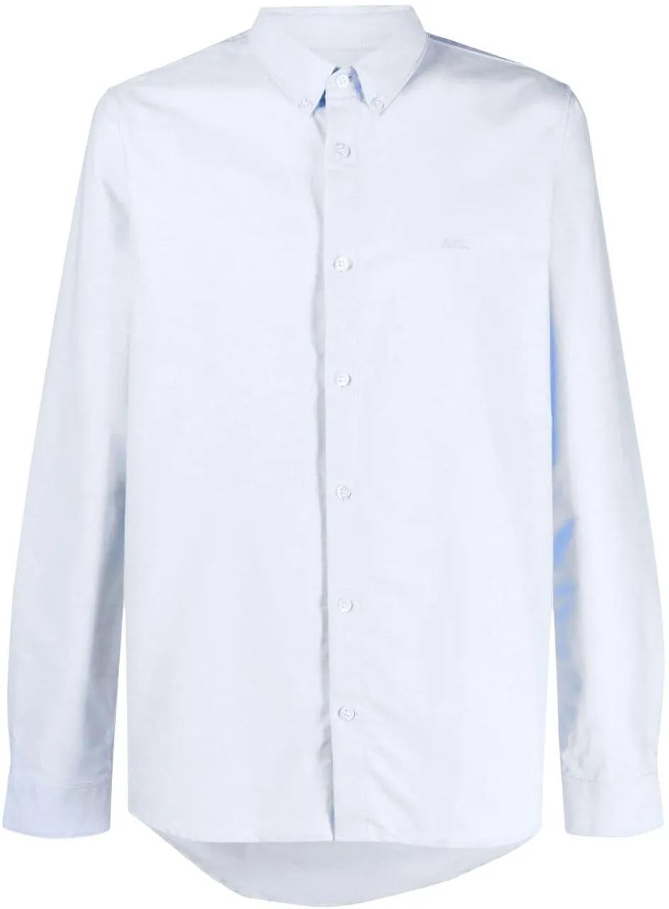 Thumbnail - A.P.C. - chemise a boutonniere devant 2 - Größe M - blue