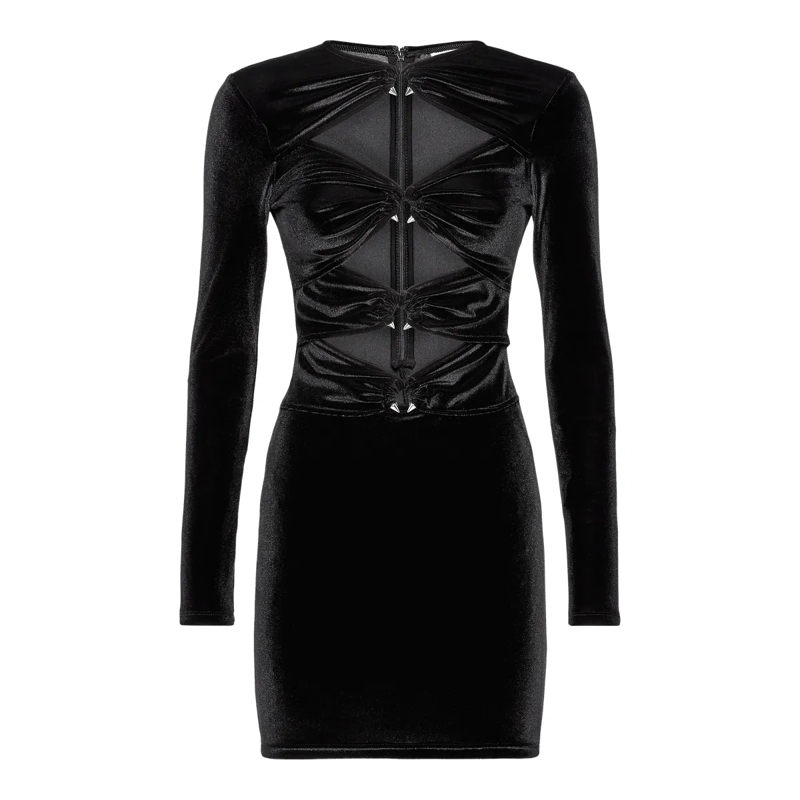 Philipp Plein Maxikleid Kleid schwarz