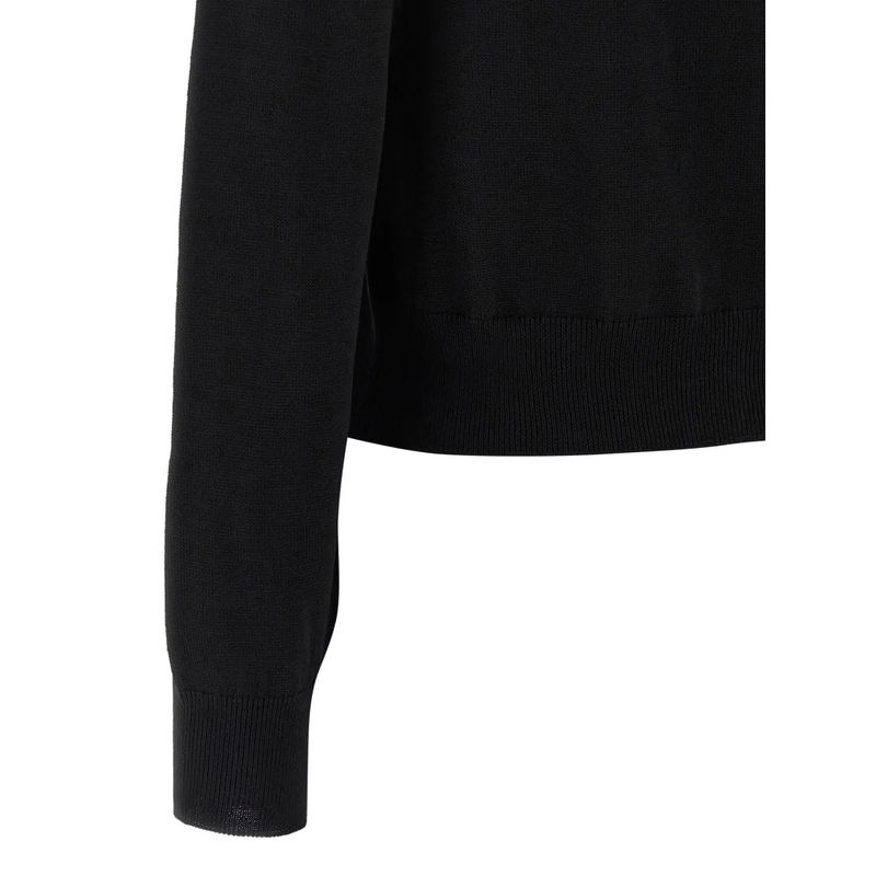 Maison Kitsune Cardigan 'Baby Fox' Cardigan Black(Image 7)