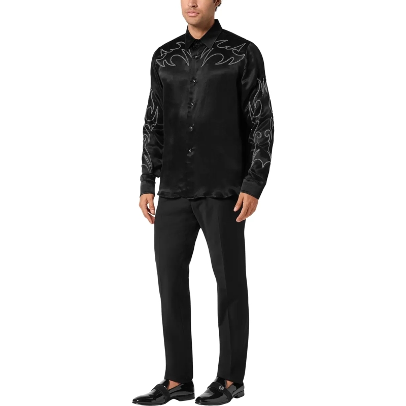 Philipp Plein Hemd Shirt Embellished schwarz(Image 4)