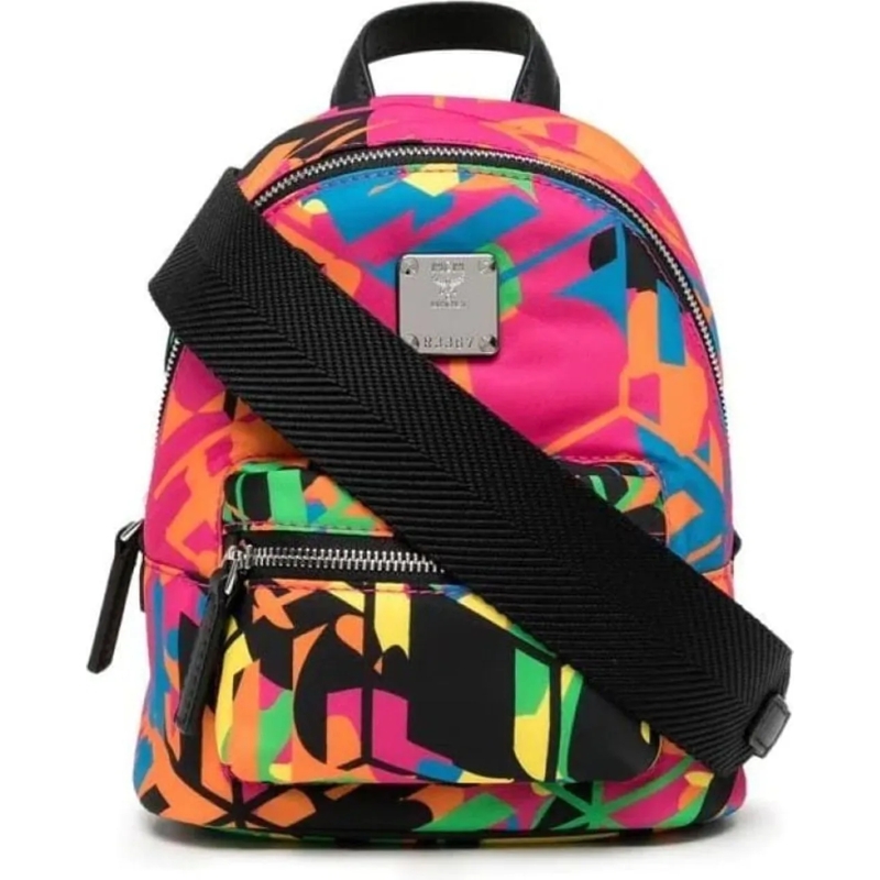 MCM Crossbody Bag Stark Logo Backpack Shoulder Bag mehrfarbig(Image 2)