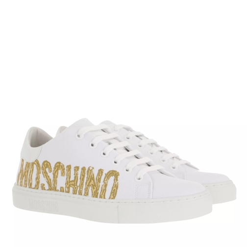 Moschino Sneakerd Serena25 Jersey Bianco/Or Low-Top Sneaker
