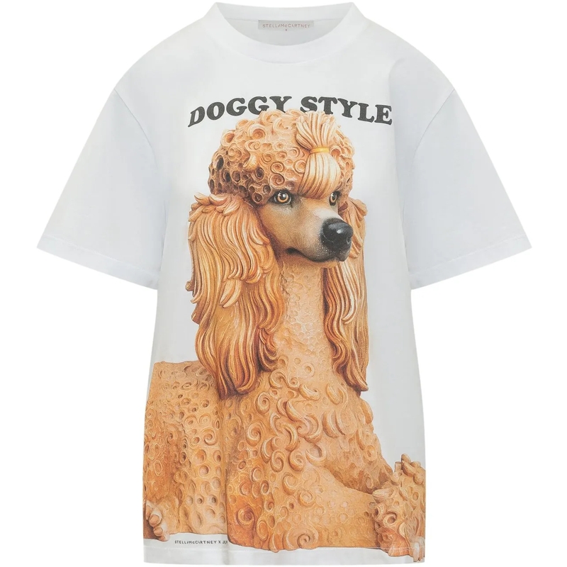 Stella McCartney T-shirt T-shirt con Stampa Grafica weiß