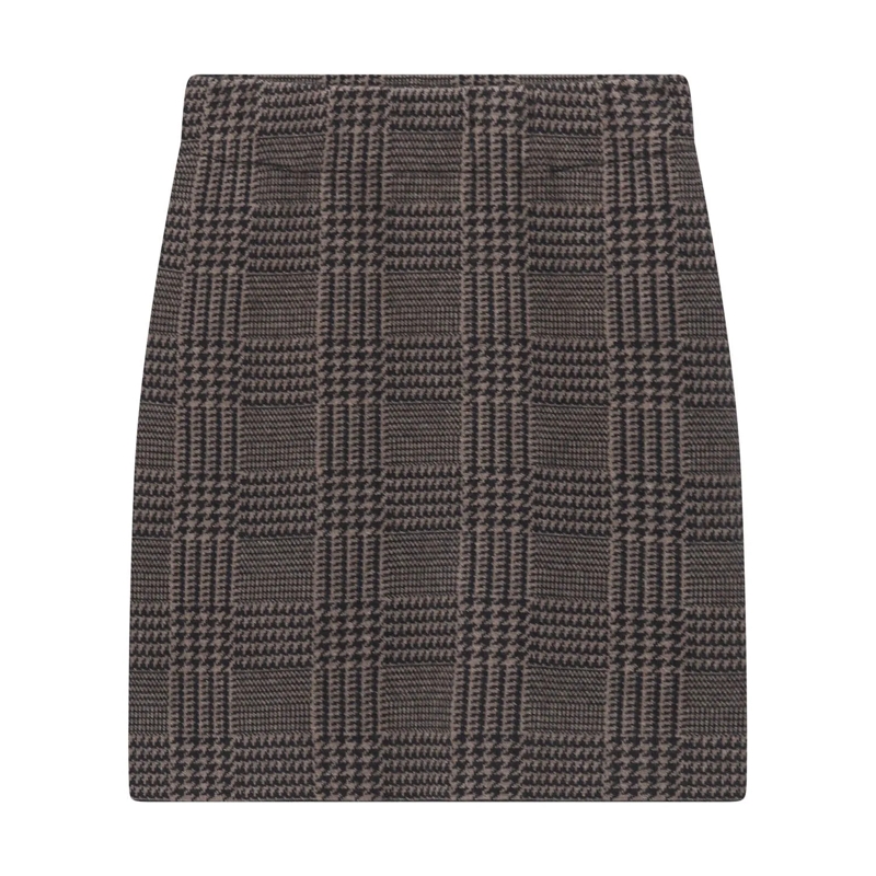 Sminfinity Minirock Rock Glencheck Slip On Skirt braun
