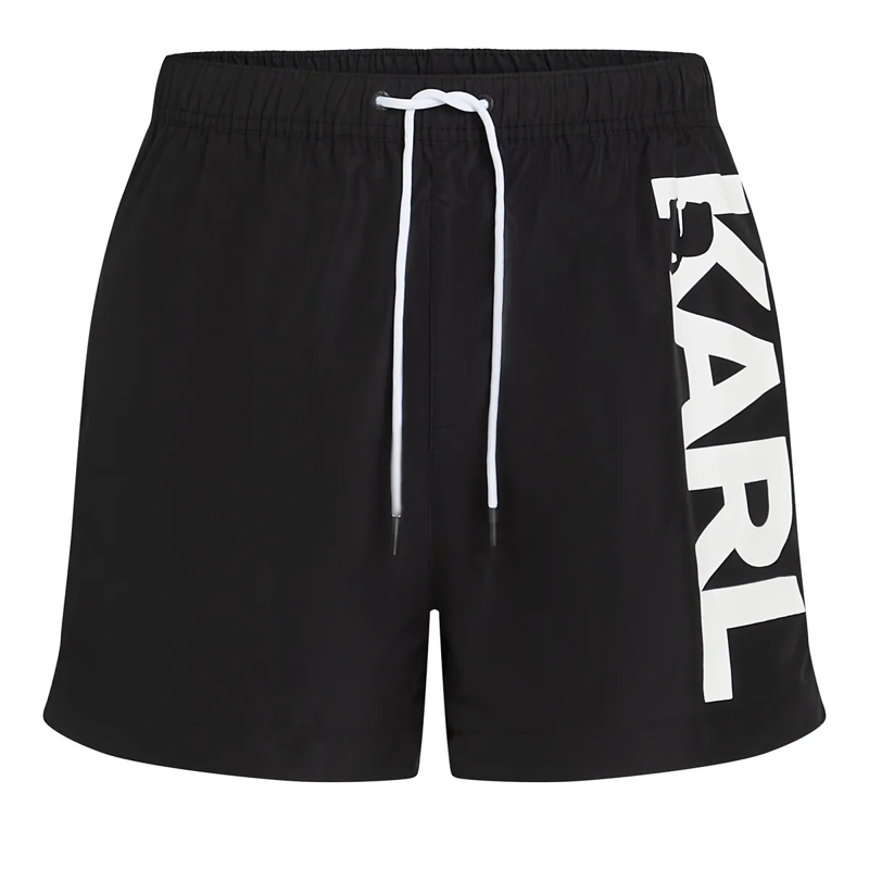 Karl Lagerfeld  KURZE BOARD-SHORTS MIT LOGO schwarz