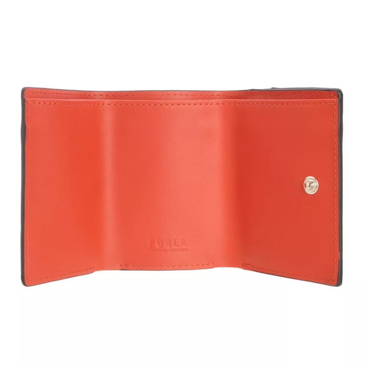 Furla Primula S Compact Wallet Tangerine | Tri-Fold Wallet