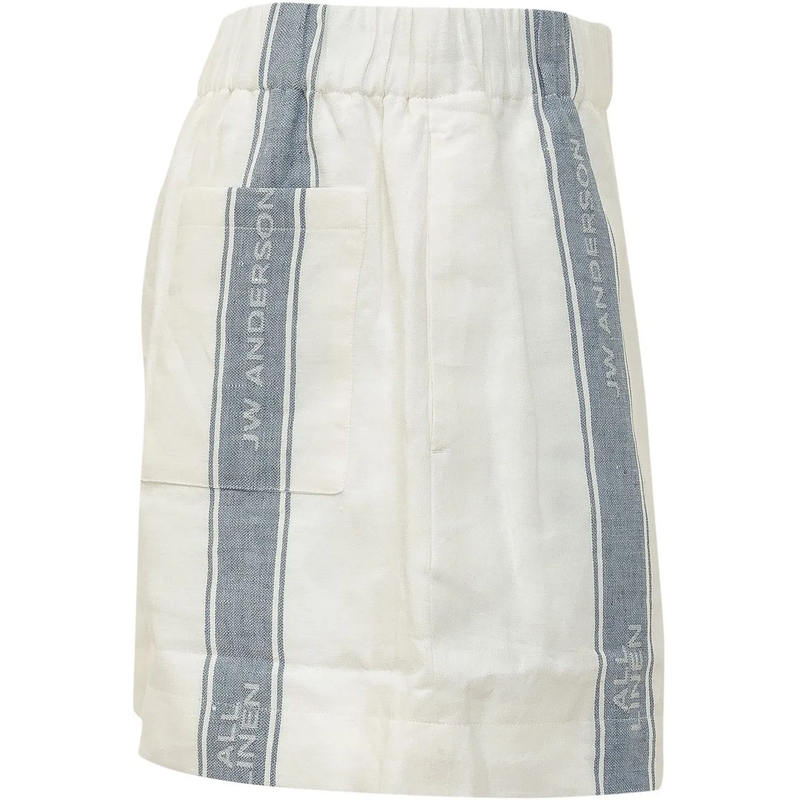 J.W.Anderson Shorts Shorts con Fascia Laterale con Logo weiß(Image 3)