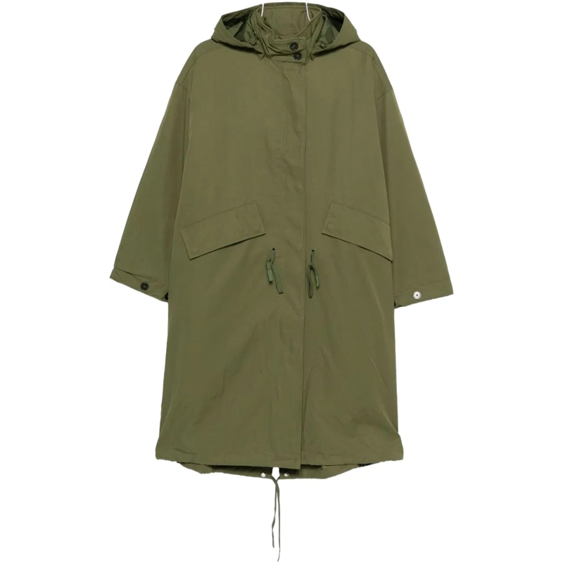 Closed Parka Coats Green grün