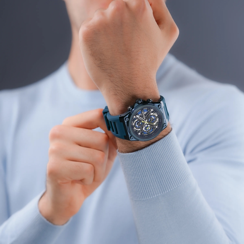 Police Automatikuhr Quarzuhr Sonic blau(Image 5)