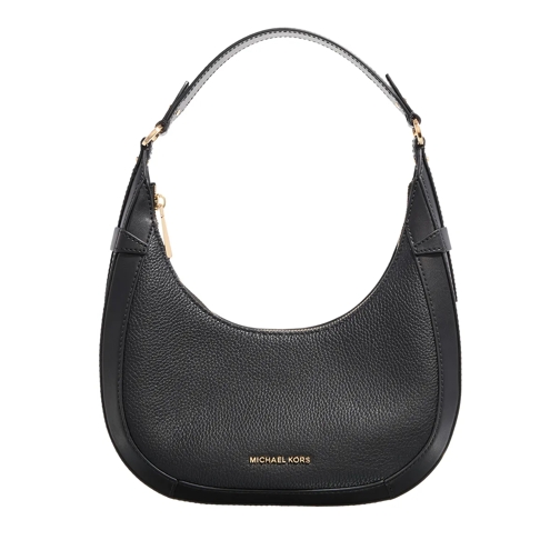 MICHAEL Michael Kors Sm Crescent Tz Shldr Black Axelremsväska