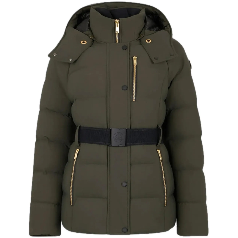 Moose Knuckles Veste de transition Women Cambria Jacket Gold Olive Gre grün