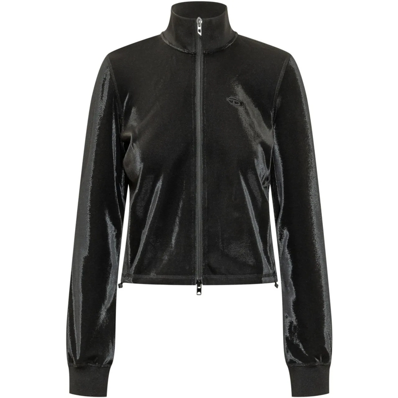 Diesel  Felpa Rosy con Zip schwarz