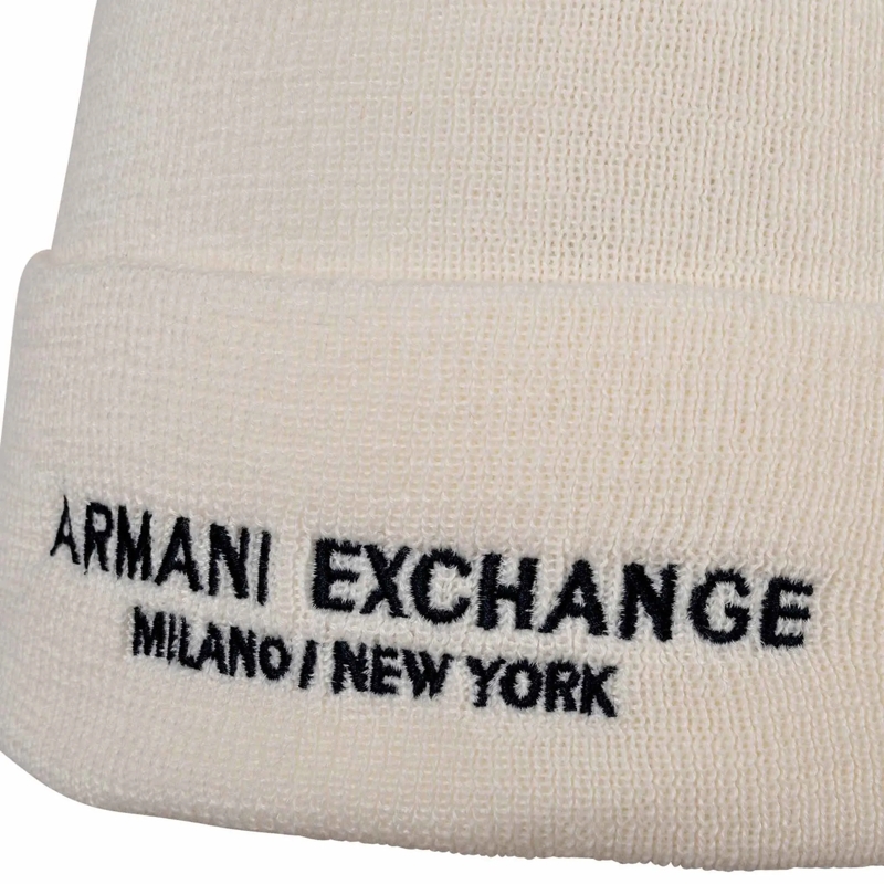 Armani Exchange Hut Cappello Beanie weiss(Image 3)