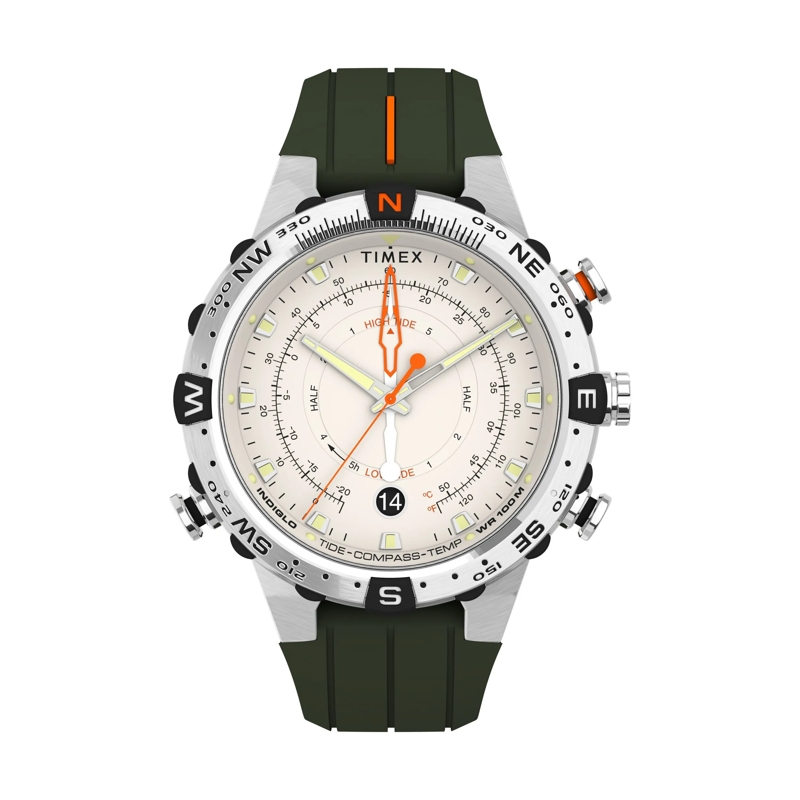 Timex Quarzuhr Quarz-Analoguhr Expedition Tide-Temp-Compass grün