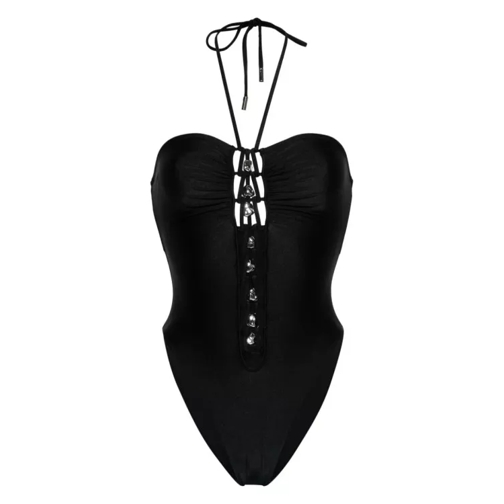 Cult Gaia Black Elorie Halterneck Swimsuit Black 